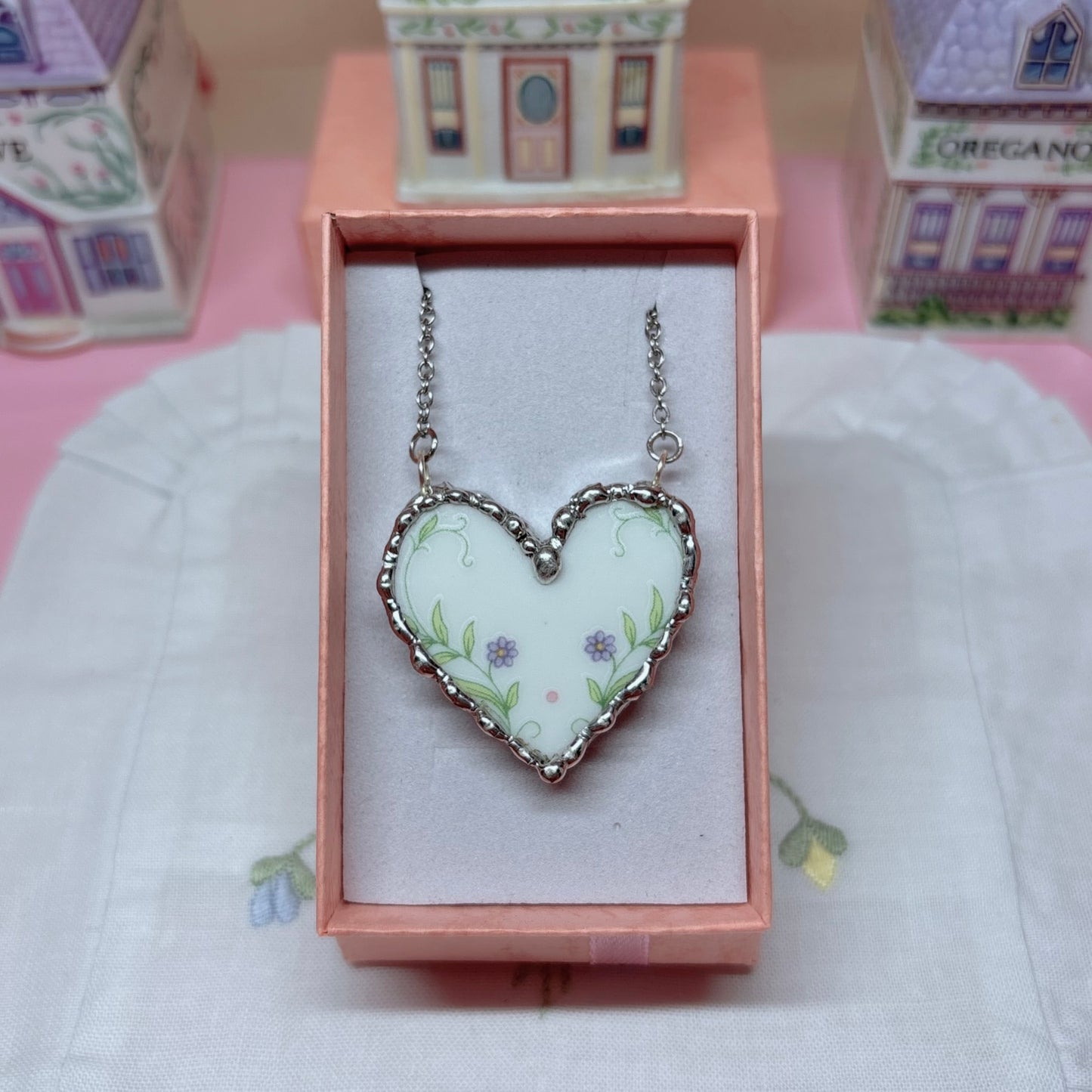 Lenox Spice Village Heart Large Necklace