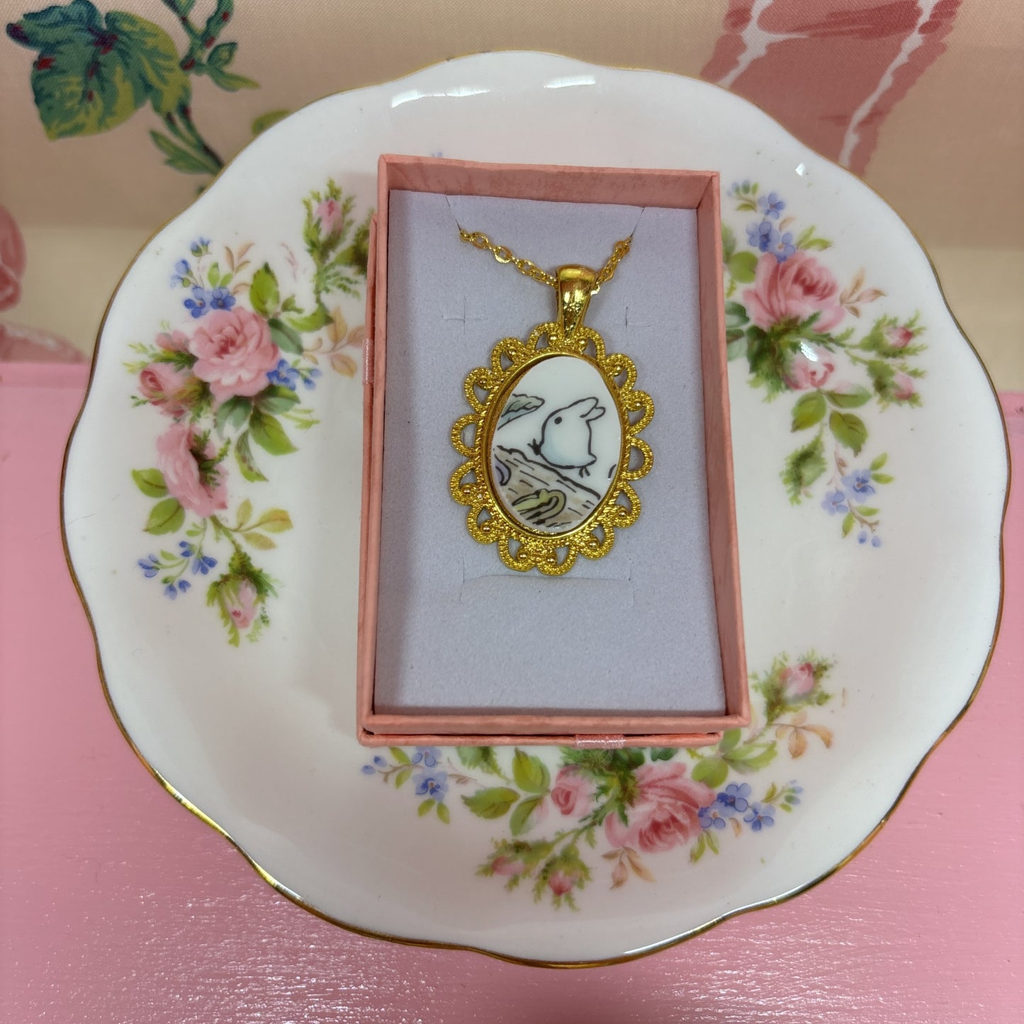 Totoro Necklace Gold