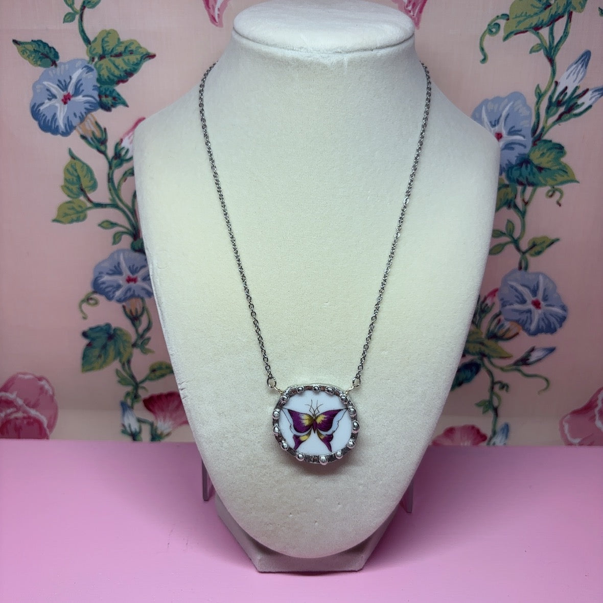 Ardalt Strawberry and Butterfly Necklace