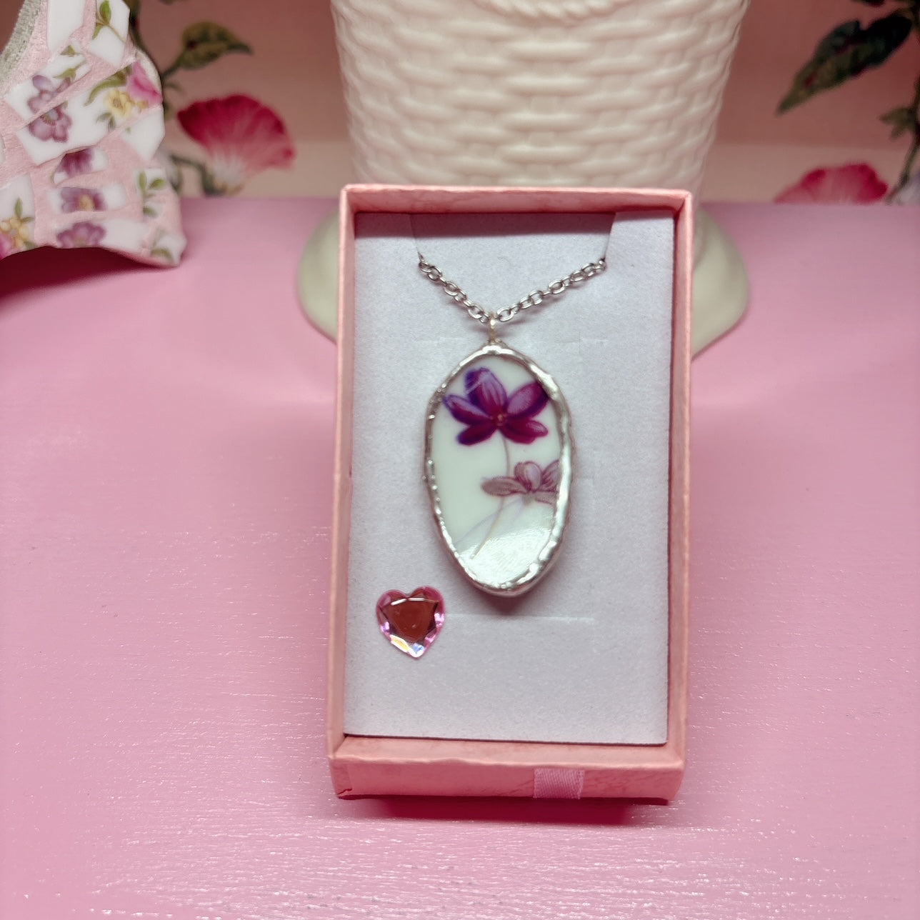 Oval Violet Necklace