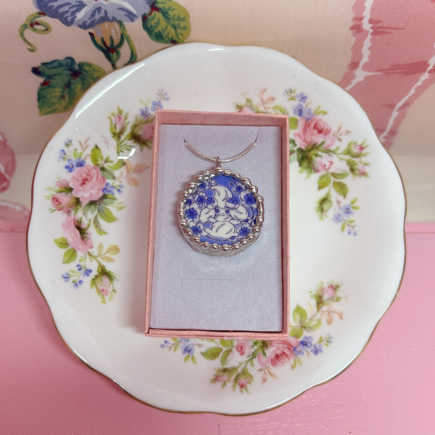 Pokémon Alcreamie Blueberry Necklace