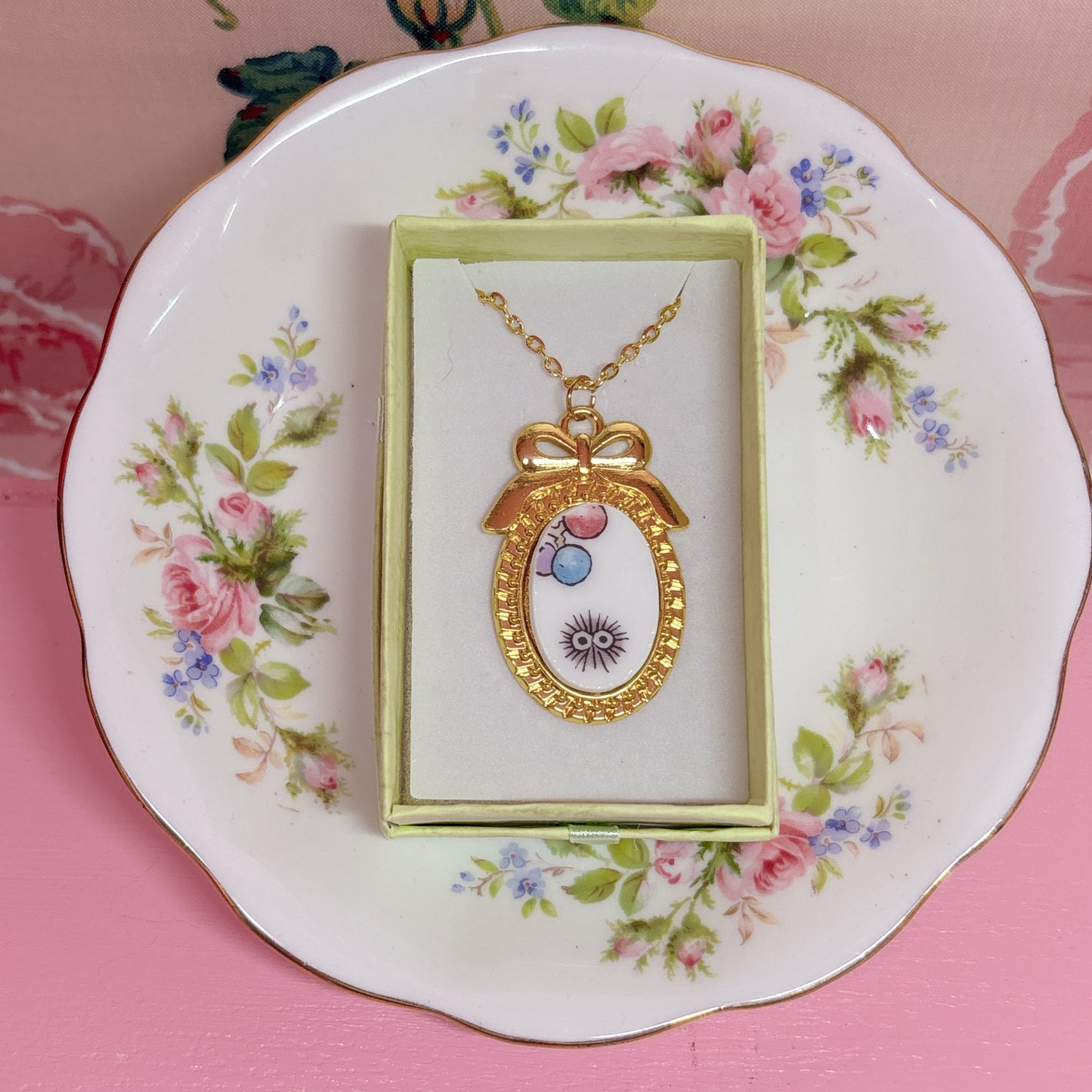 Totoro Necklace Gold
