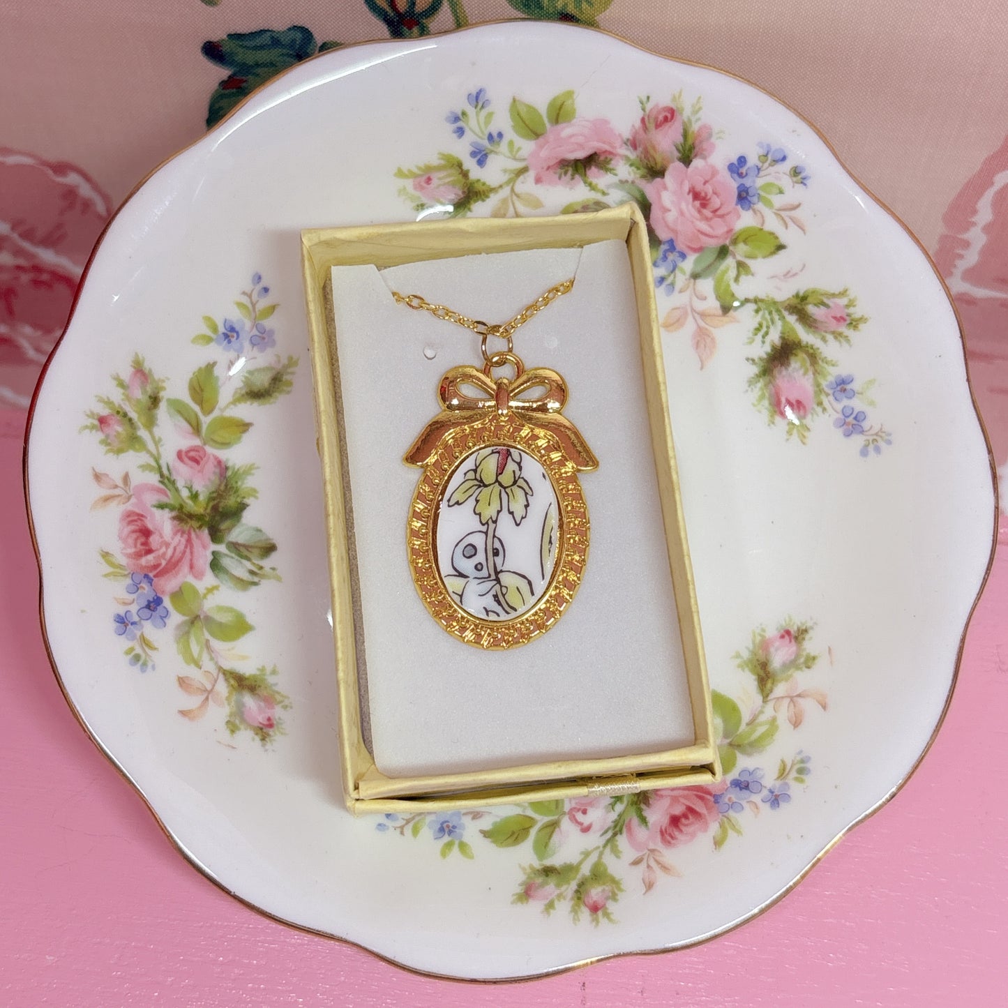 Totoro Necklace Gold