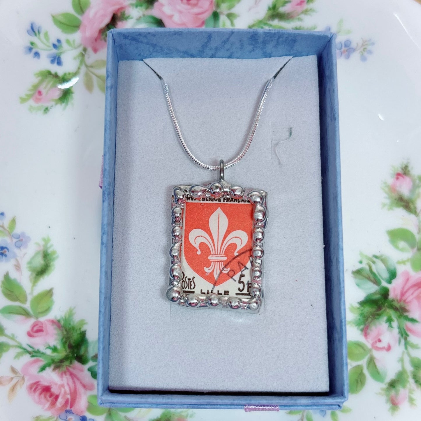 Vintage Stamp French Coat of Arms