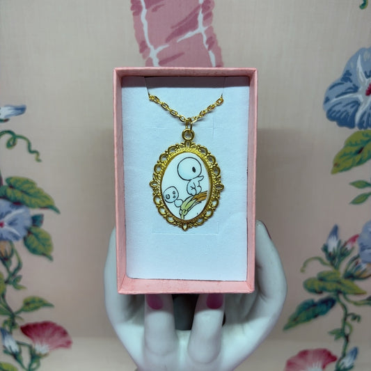 Gilded Totoro Necklace
