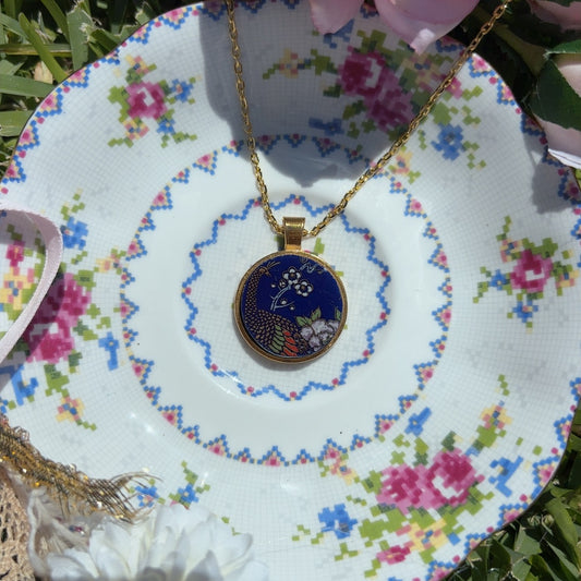 Gilded peacock Necklace