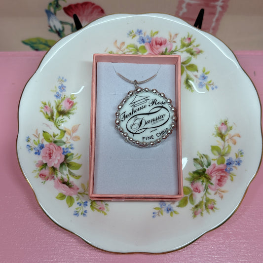 Vintage Teahouse Rose Necklace