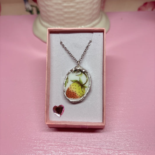 Oval Strawberry Necklace