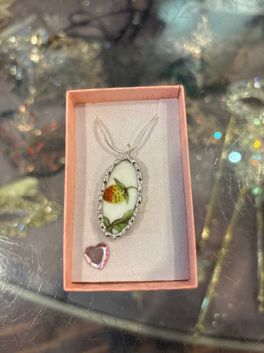Ardalt Strawberry and Butterfly Necklace