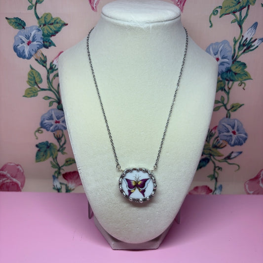 Ardalt Strawberry and Butterfly Necklace