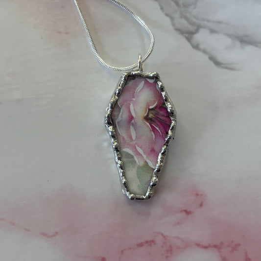 Coffin Rose Necklace