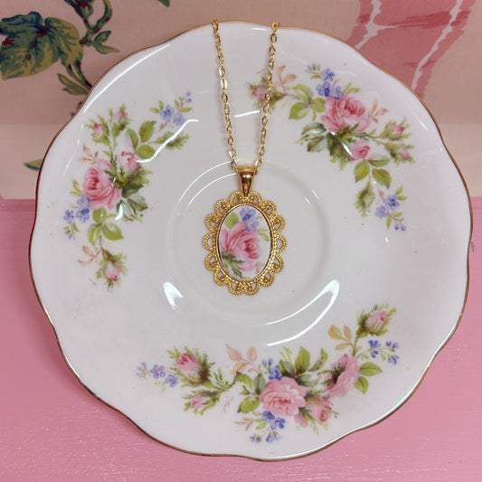 Gilded Royal Albert Necklace
