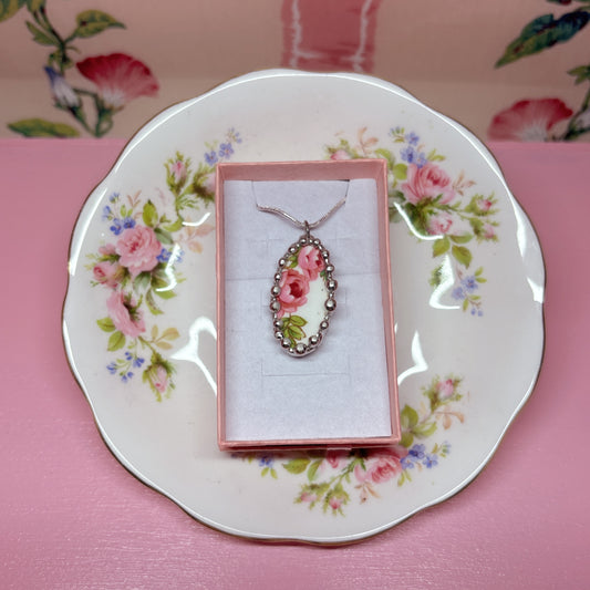 Vintage Rose Necklace