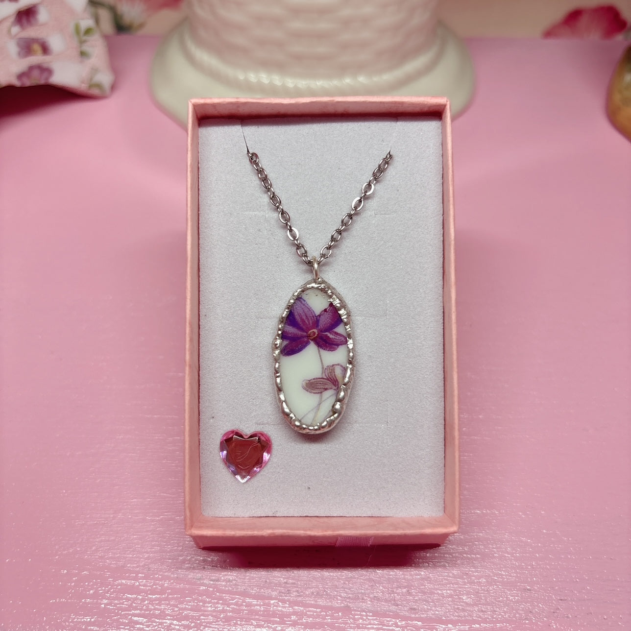 Oval Violet Necklace