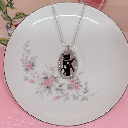 Stylized Kitty Necklace