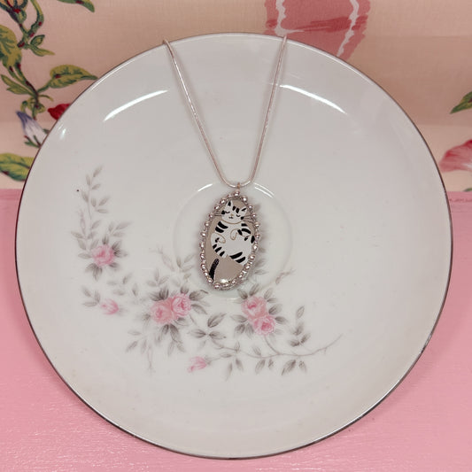 Stylized Kitty Necklace