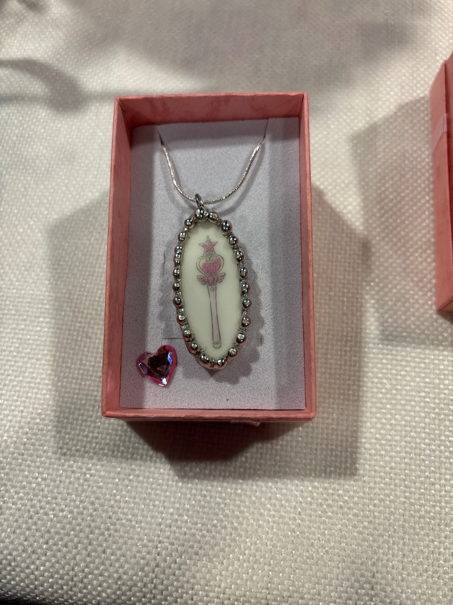Sailor Moon Chibi Moon Pink Moon Rod Necklace