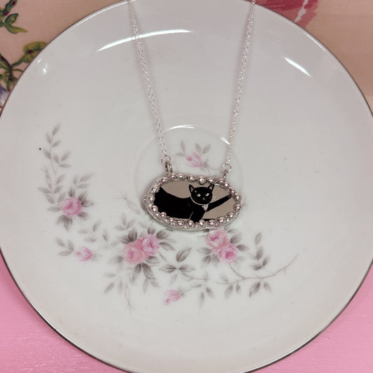 Stylized Kitty Necklace