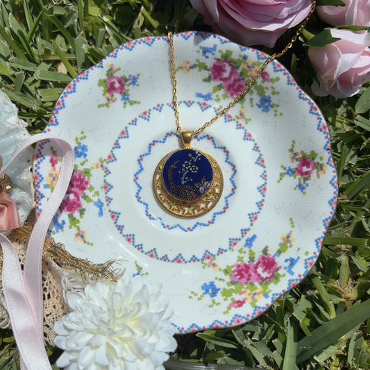 Gilded peacock Necklace
