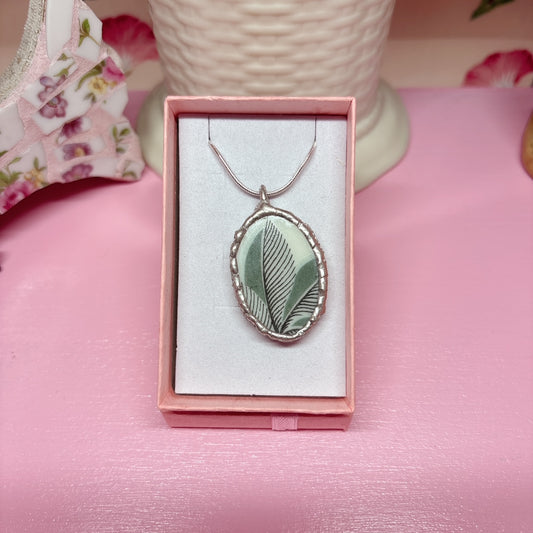 Oval Fern Necklace