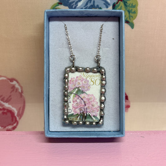 Vintage Stamp Prefecture Flowers Japan (Rhododendron)