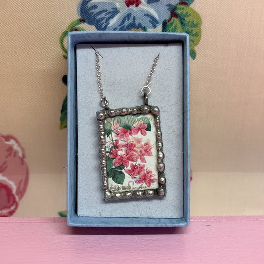 Vintage Stamp Prefecture Flowers Japan (Azaleas)