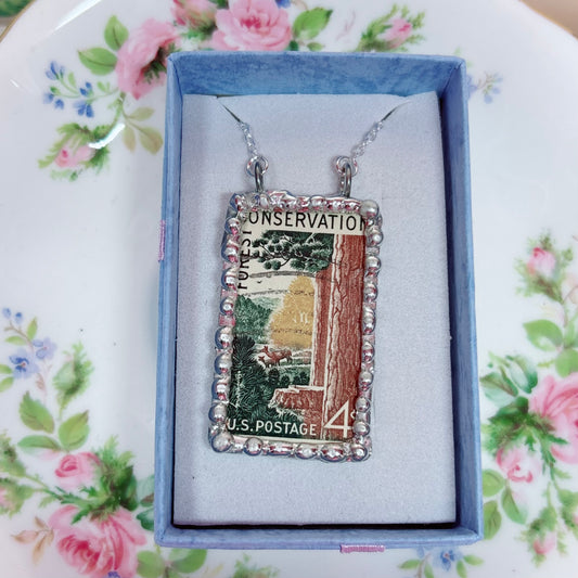 Vintage Stamp Forest Conservation