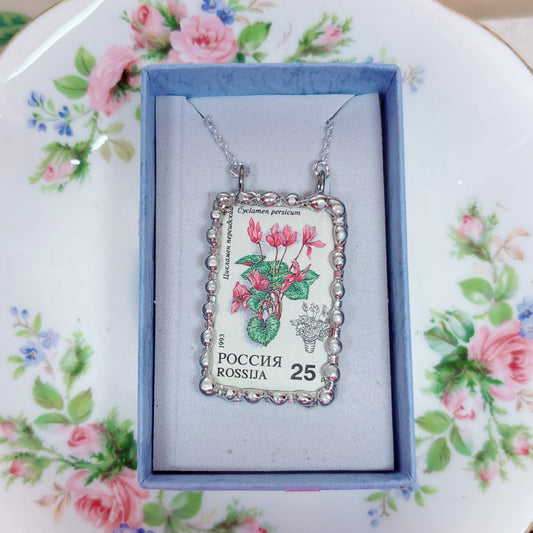 Vintage Stamp Russia Cyclamen persicum
