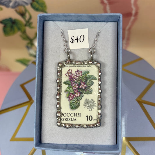 Vintage Stamp Russia Saintpaulia