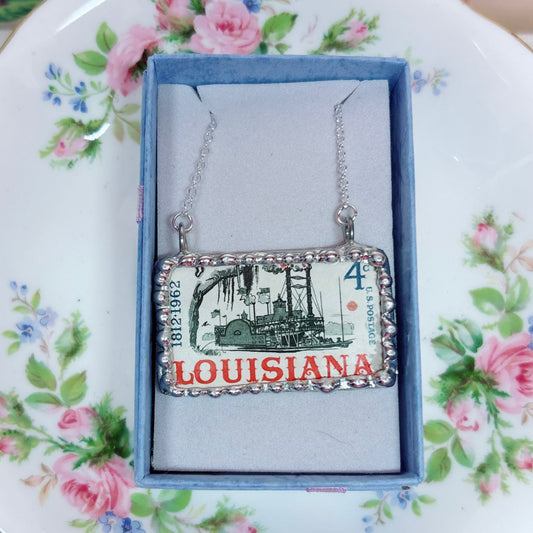 Vintage Stamp Louisiana Statehood