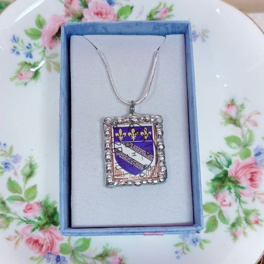 Vintage Stamp French Coat of Arms